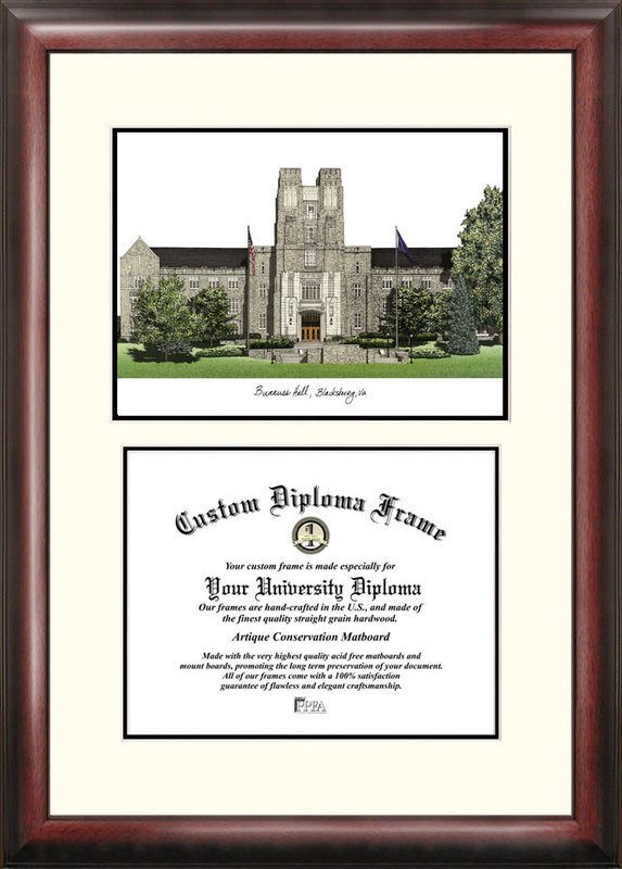 Virginia Tech Scholar Frame Lithograph Dsci Va999v Virginia Tech Scholar Frame Lithograph
