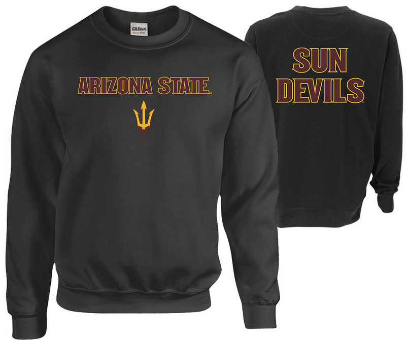 Arizona State Sun Devils Crewneck Sweatshirt Heather Gray P0006430/P0006431 