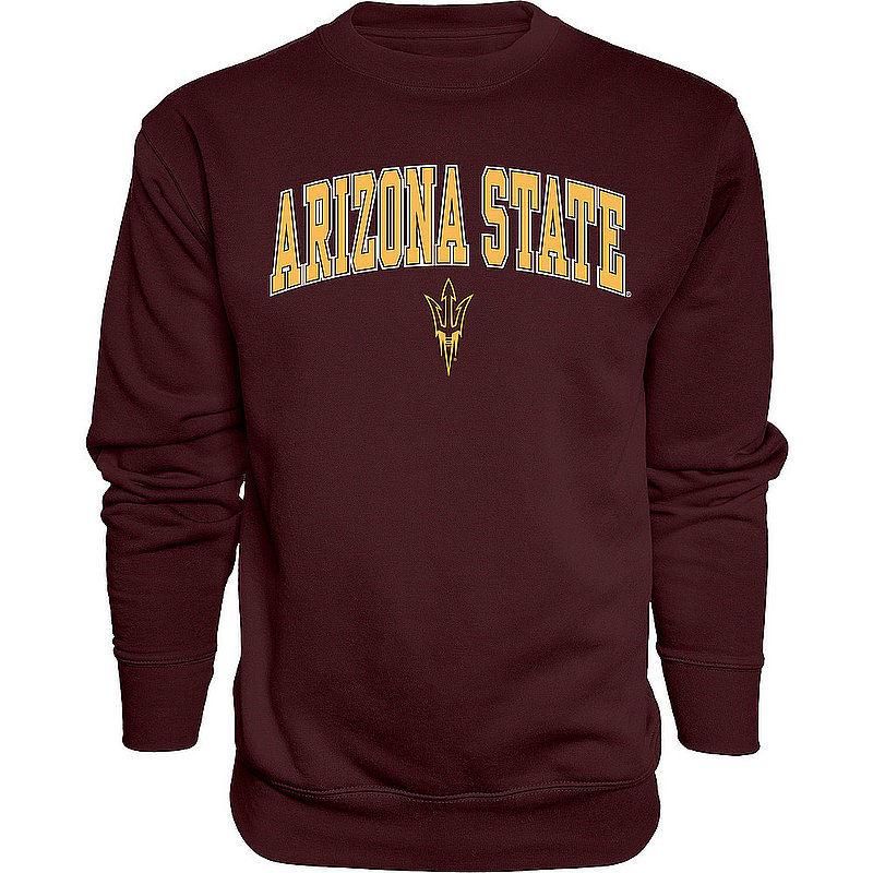 Arizona State Sun Devils Crewneck Sweatshirt Varsity Maroon APC02960933 