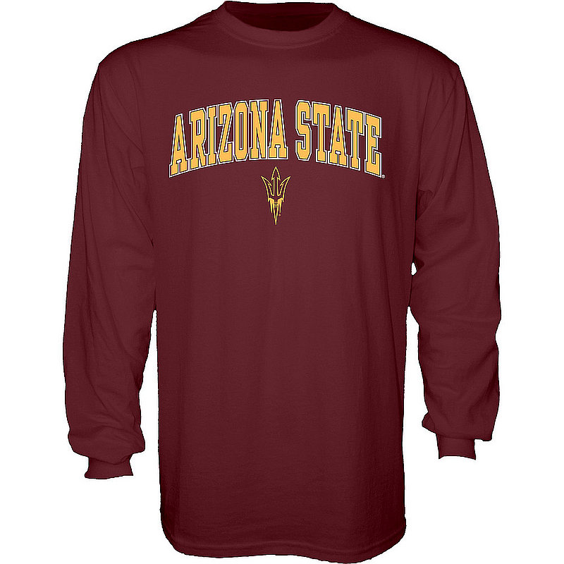 Arizona State Sun Devils Long Sleeve TShirt Varsity Maroon APC02960933 