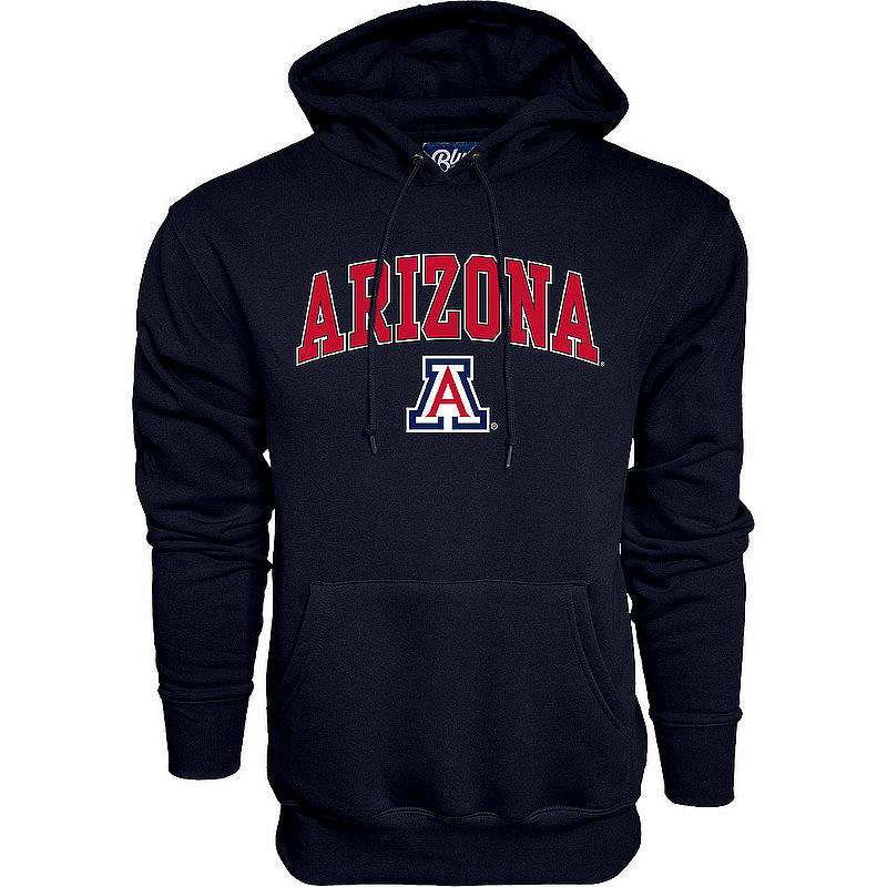Arizona Wildcats Hooded Sweatshirt Varsity Navy Arch Over APC02960899* 