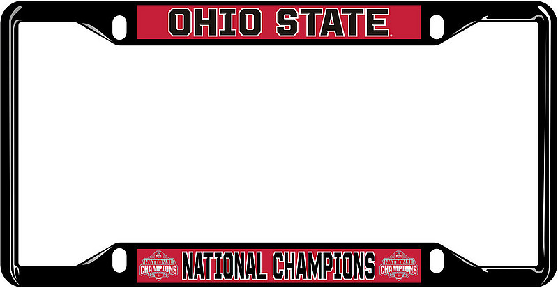 Craftique Ohio State Buckeyes National Champs License Plate Frame 2024 Black (Craftique)