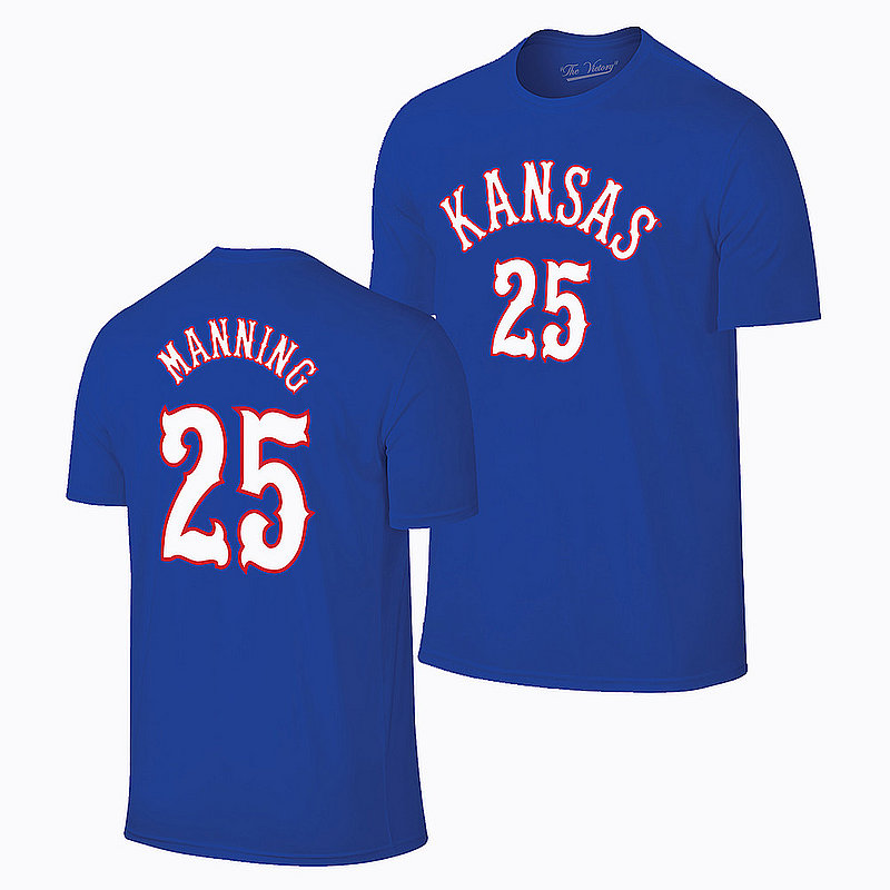 Danny Manning Retro Kansas Jayhawks Basketball Jersey Tshirt