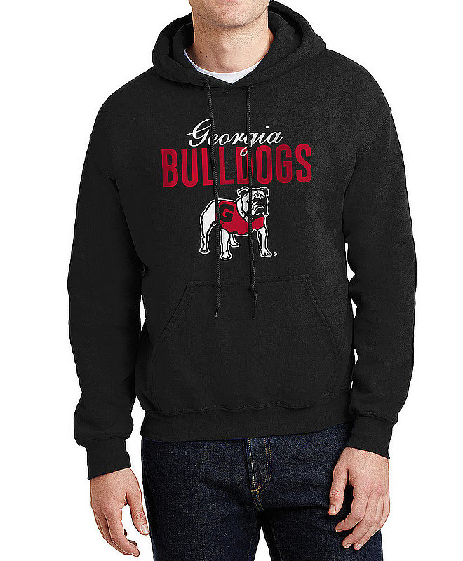 Georgia Bulldogs Hooded Sweatshirt Varsity Black Dawgs