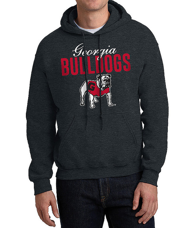 Georgia Bulldogs Hooded Sweatshirt Varsity Charcoal Dawgs