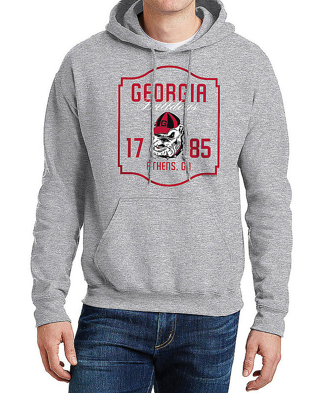 Georgia Bulldogs Hooded Sweatshirt Varsity Gray APC02982436 