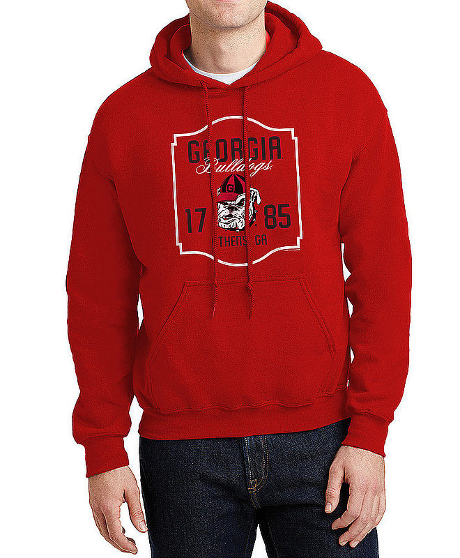 Georgia Bulldogs Hooded Sweatshirt Varsity Red Team
