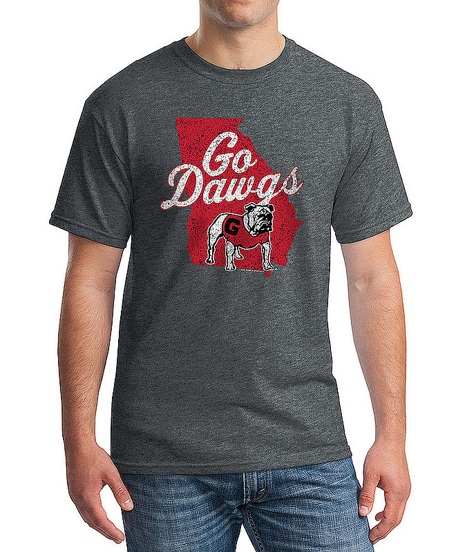 Georgia Bulldogs Tshirt Vintage Icon Charcoal