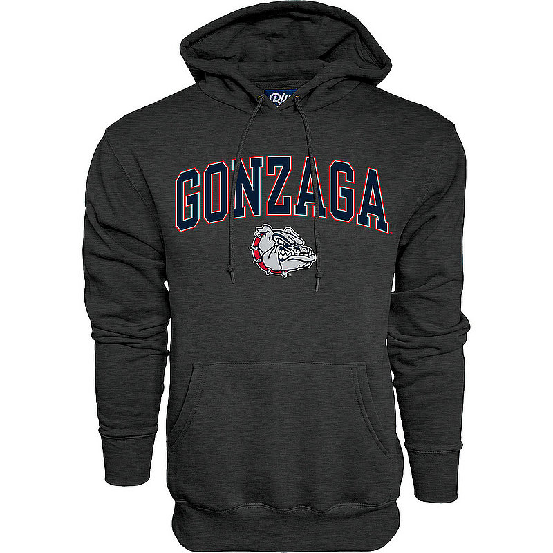 Gonzaga Bulldogs Hoodie Sweatshirt Varsity Charcoal Arch Over APC03094924*