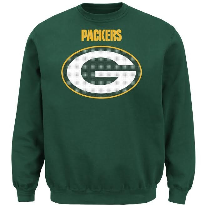 green bay packers crewneck sweatshirt
