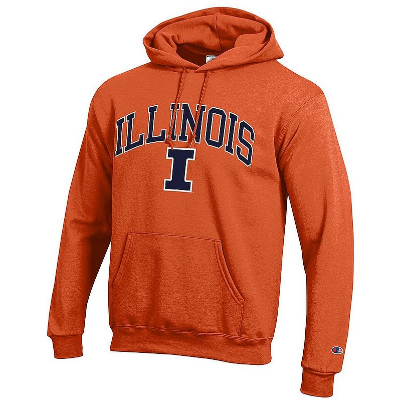 Illinois Fighting Illini Hooded Sweatshirt Varsity Orange 