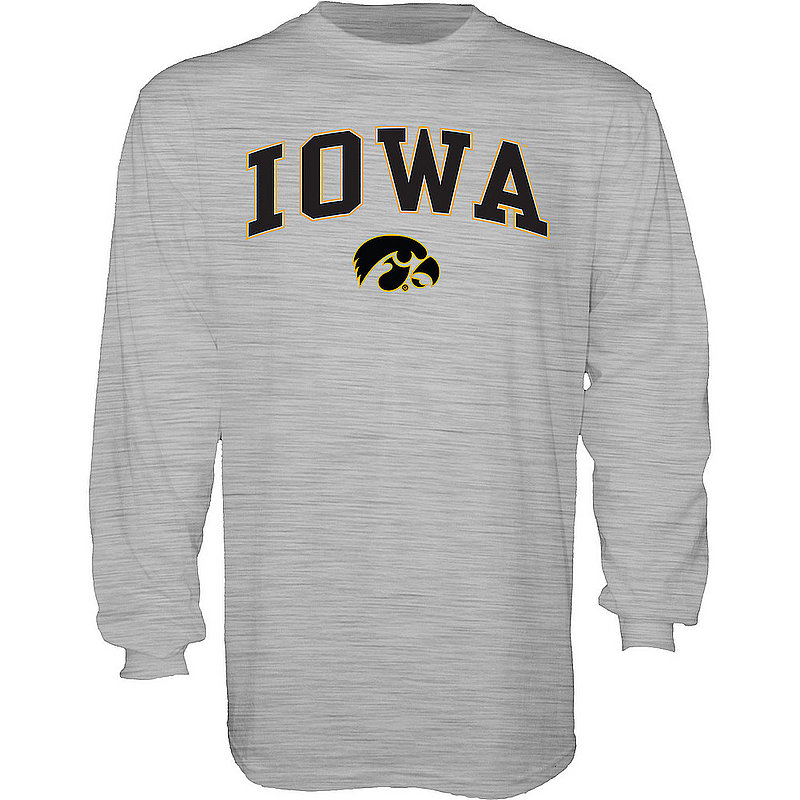 Iowa Hawkeyes Long Sleeve TShirt Varsity Gray Arch Over 00000000BCR5R