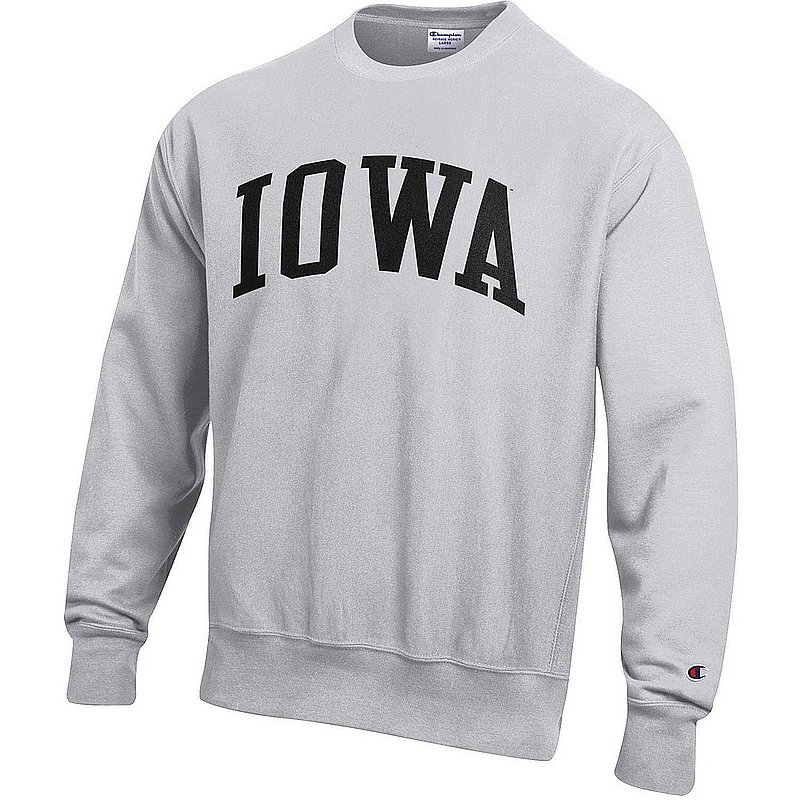 Iowa Hawkeyes Reverse Weave Crewneck Sweatshirt Gray APC03005046 