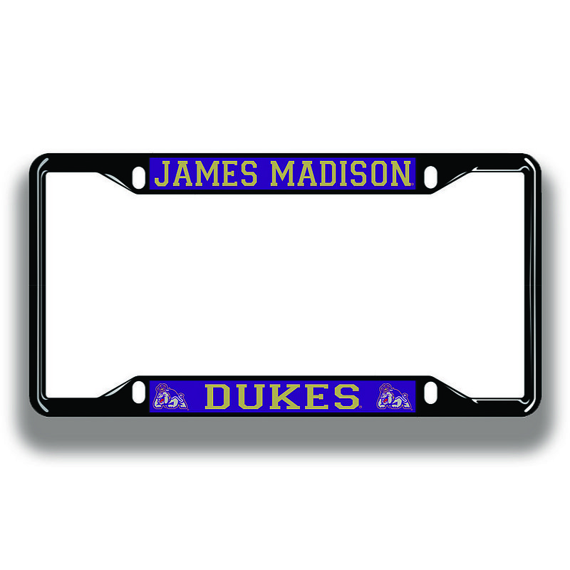 James Madison Dukes License Plate Frame Black 24872 