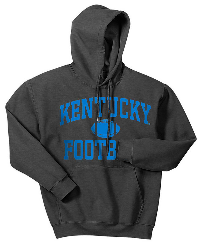 Kentucky Wildcats Hooded Sweatshirt Football Charcoal 474743
