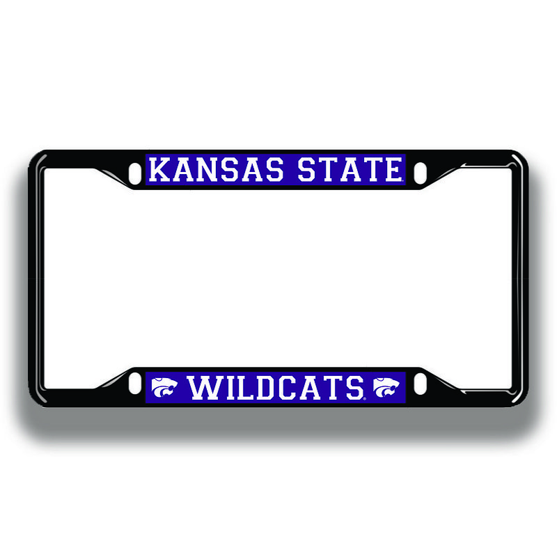 KSU Wildcats License Plate Frame Black 21258 