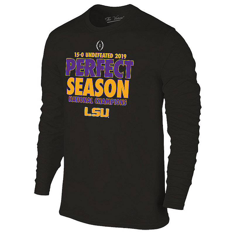 Elite Fan Shop LSU Tigers National Champs Tshirt 2019-2020 Championship Bound Back