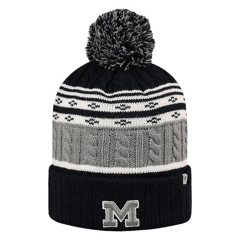 Michigan Wolverines Knit Winter Beanie Pom Pom Hat ALTUDMICKT3TN