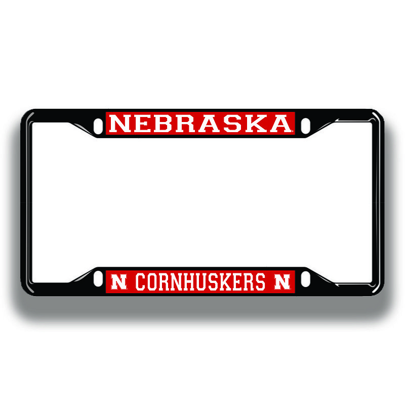 Nebraska Cornhuskers License Plate Frame Black 27298 