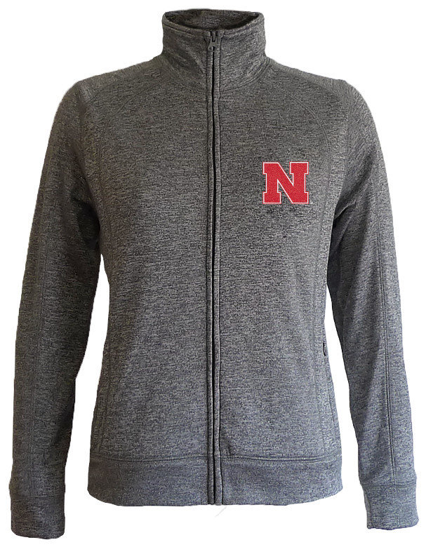 Nebraska Cornhuskers Women's Slim Full Zip Jacket Captain NEBFT558 
