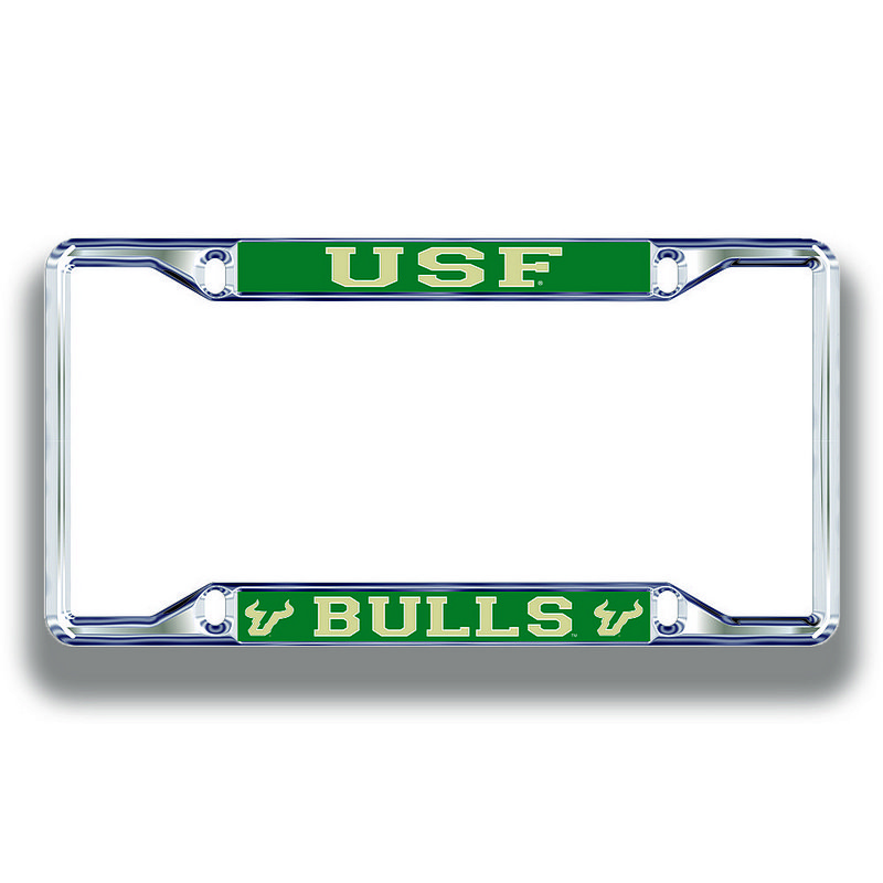South Florida Bulls License Plate Frame Silver