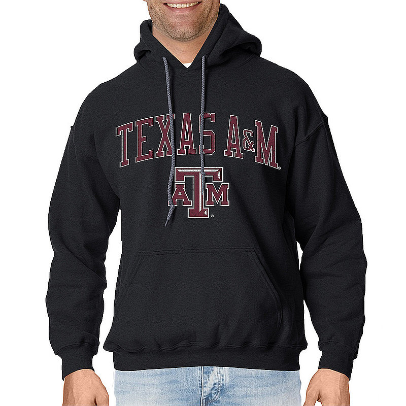 Texas A&M Aggies Vintage Hooded Sweatshirt Charcoal Victory TAMV2901A ...