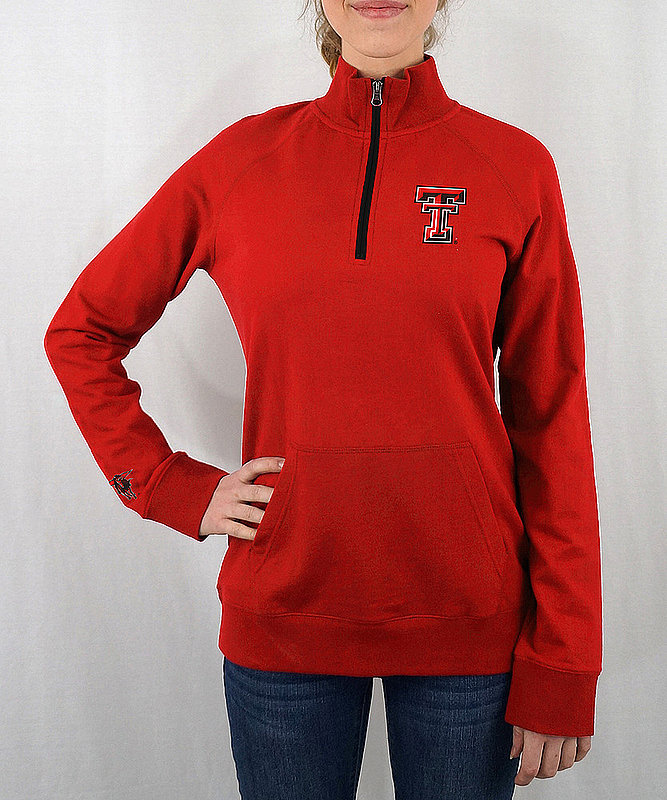 Texas Tech Red Raiders Women's Quarter Zip Captain Scarlet TXTFM662 