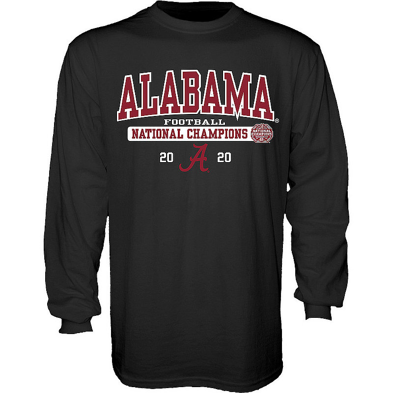 The Blue Brand Alabama Crimson Tide National Champs Long Sleeve T Shirt 2020-2021 Bold Black 00000000BM7G6 BIG TALK CFP20 NC-ALA (The Blue Brand)
