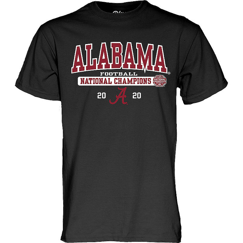 The Blue Brand Alabama Crimson Tide National Champs T Shirt 2020-2021 Bold Black 00000000BM7G6 BIG TALK CFP20 NC-ALA (The Blue Brand)