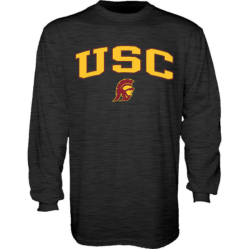 Elite Fan Shop USC Trojans Long Sleeve Tshirt Cardinal