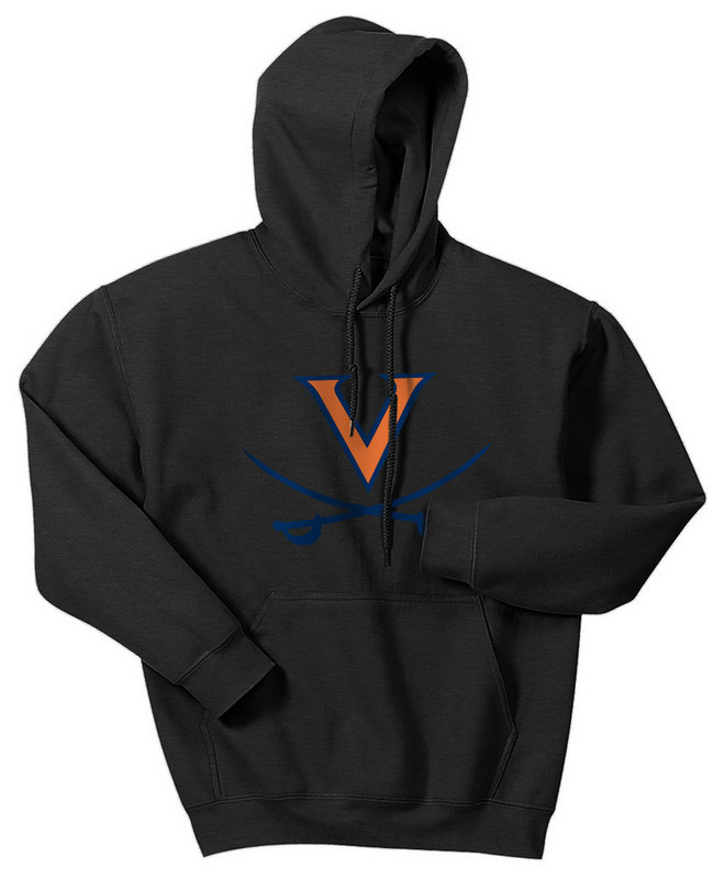 Virginia Cavaliers Hooded Sweatshirt Charcoal Icon SPR3000_9 