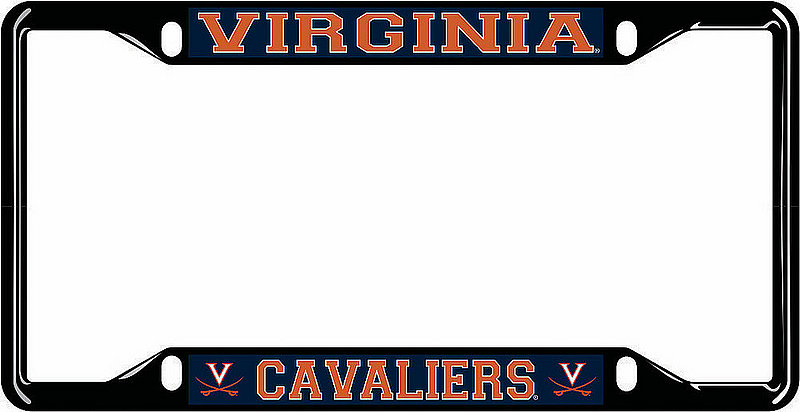 Virginia Cavaliers License Plate Frame Black 10680 