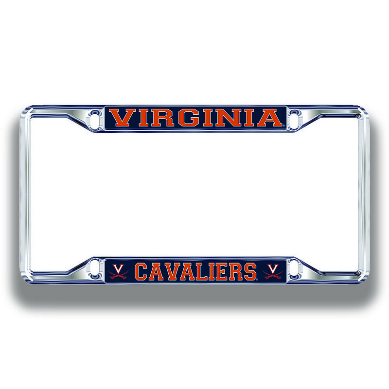 Virginia Cavaliers License Plate Frame Silver