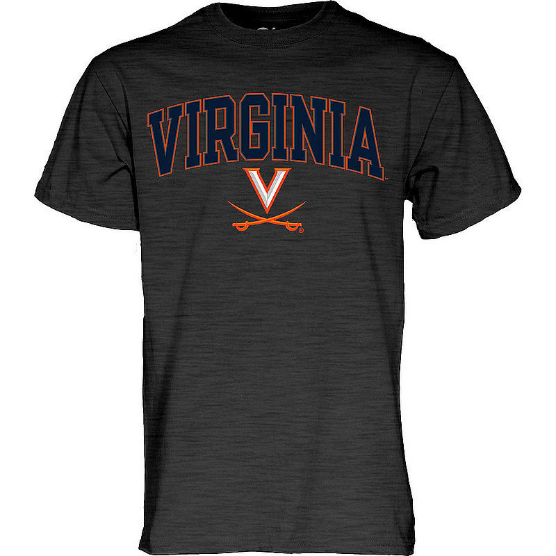 Virginia Cavaliers Tshirt Varsity Charcoal Arch Over