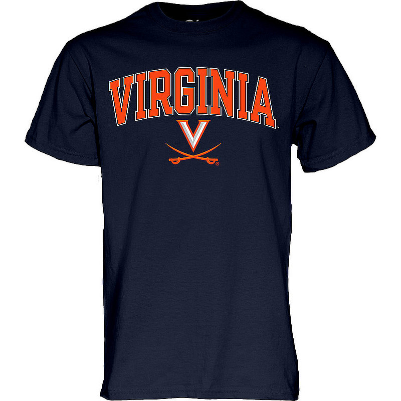 Virginia Cavaliers Tshirt Varsity Navy Arch Over Shirt
