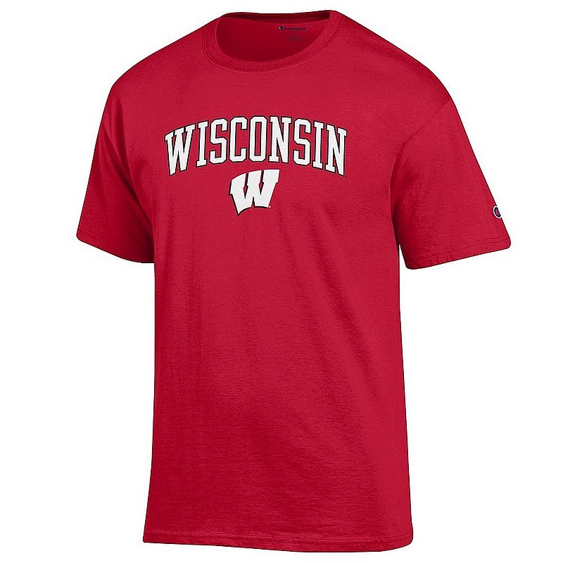 Wisconsin Badgers TShirt Varsity Cardinal Arch Over APC02967261*