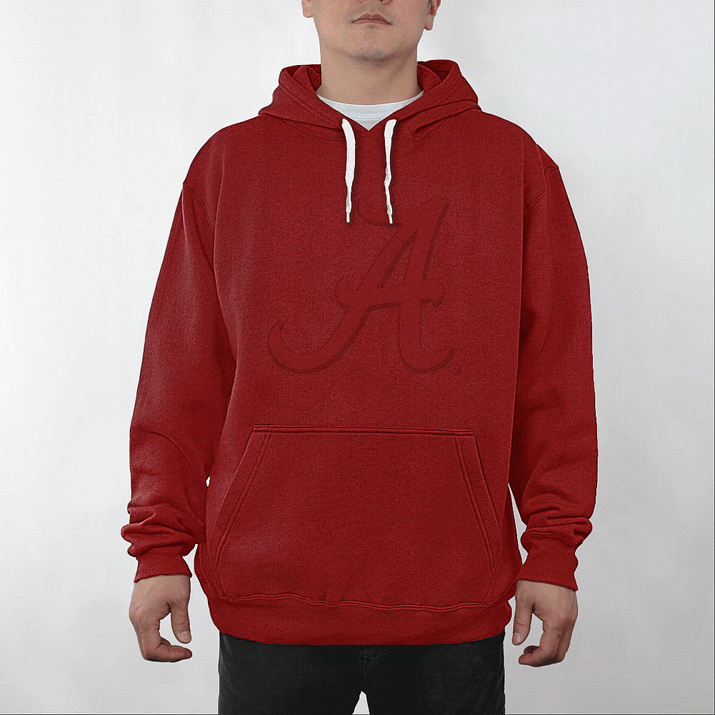 Alabama Crimson Tide Embossed Hoodie Sweatshirt Captain ALA28818