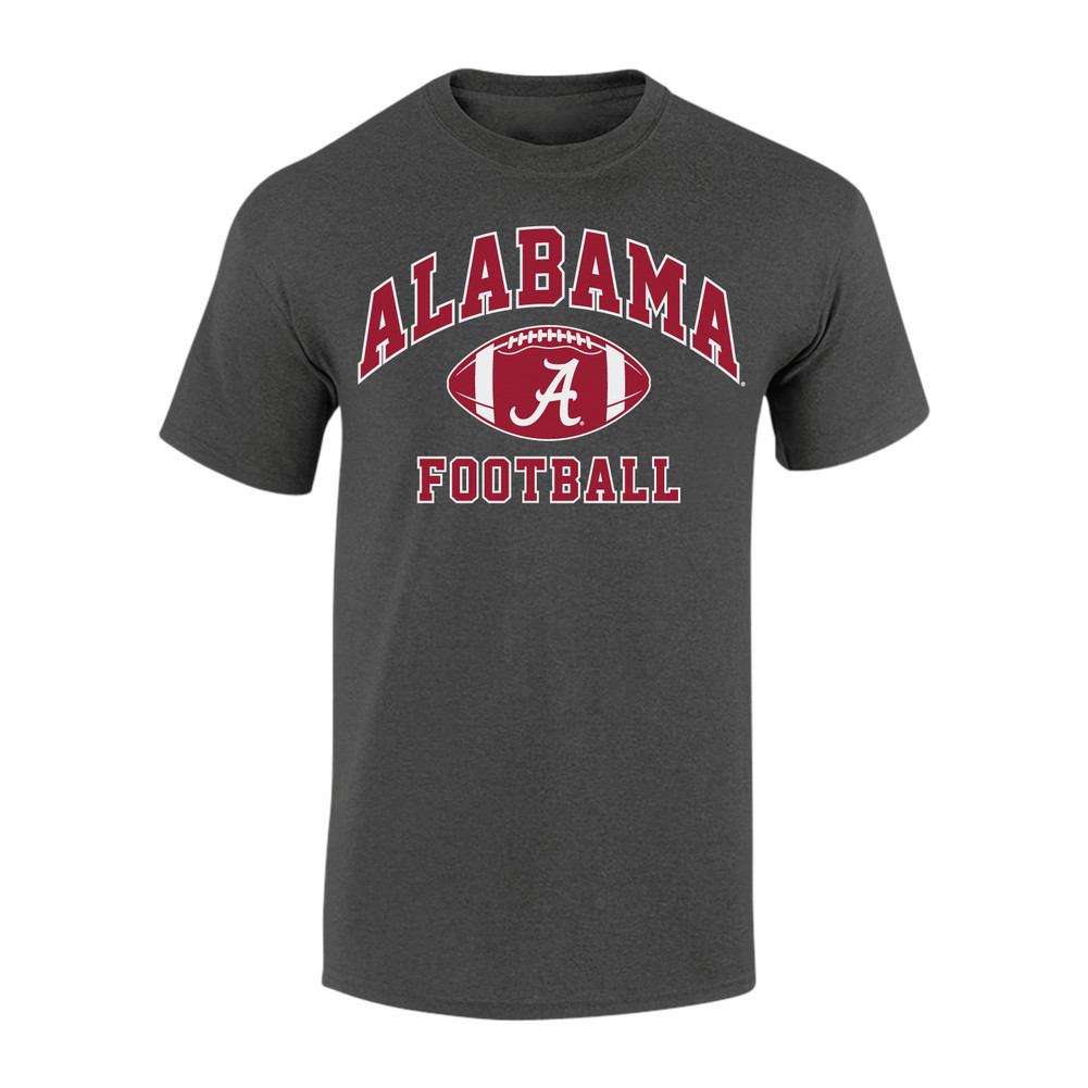 Alabama Crimson Tide Football TShirt Charcoal ALA032