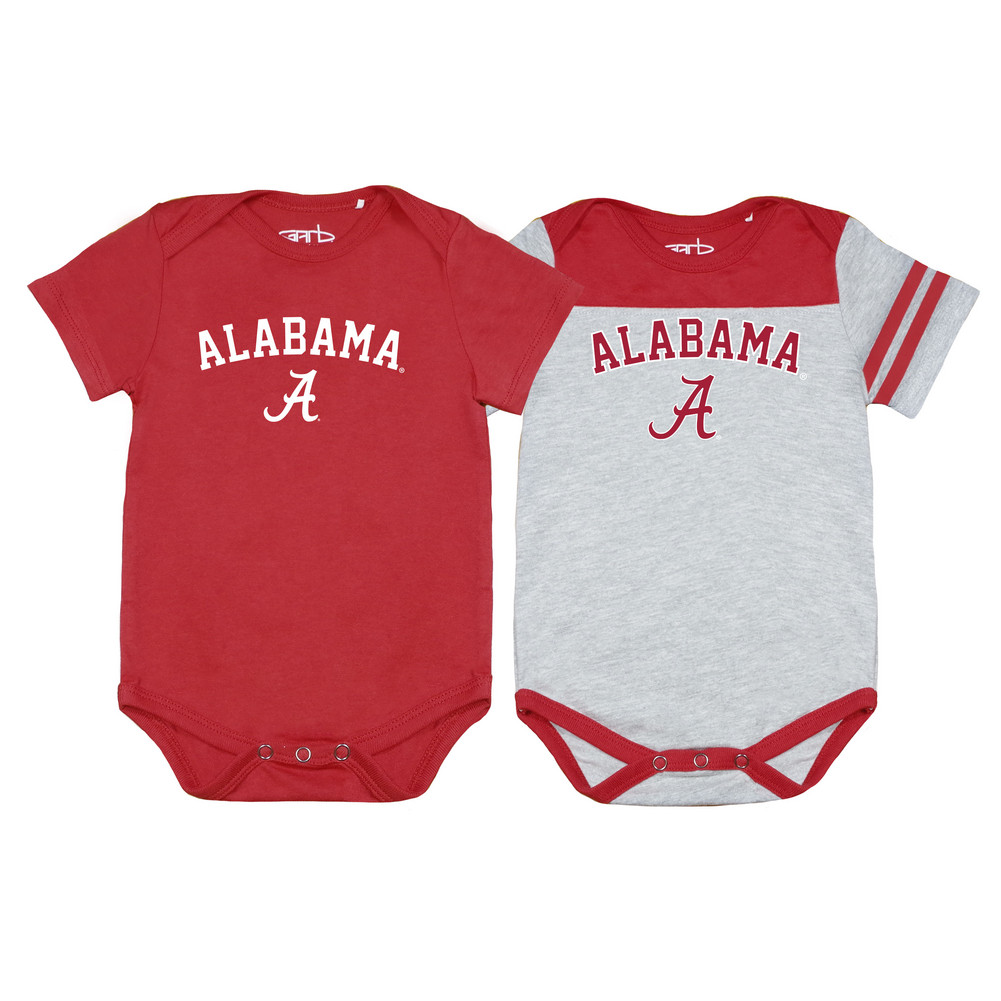 Alabama Crimson Tide Infant Baby Onesie 2 Pack TOMMY-I-CAR 