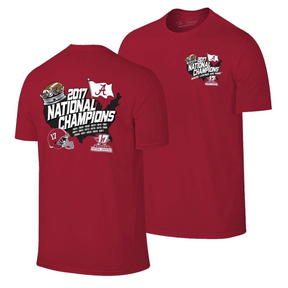 Alabama Crimson Tide National Champions Tshirt Country (2018 National ...