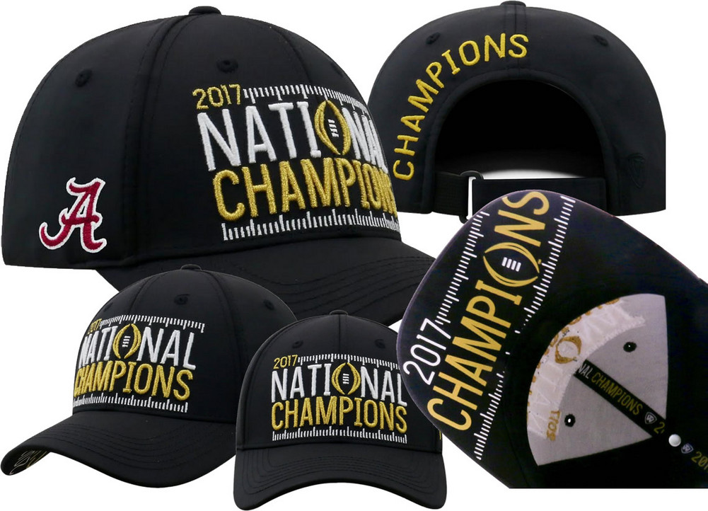 Alabama Crimson Tide National Champs Hat Black Phenom (2018 National