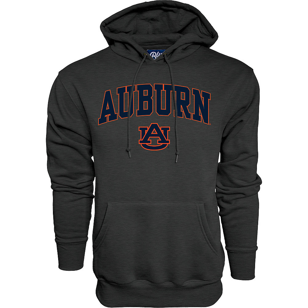 Auburn Tigers Hooded Sweatshirt Varsity Charcoal Arch Over APC02879947*