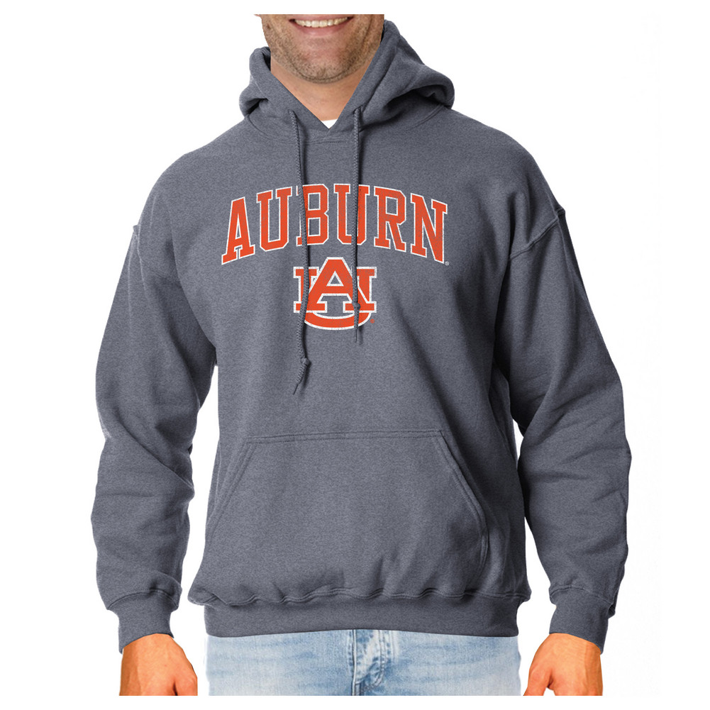 Auburn Tigers Vintage Hooded Sweatshirt Charcoal Victory AUBV1412A