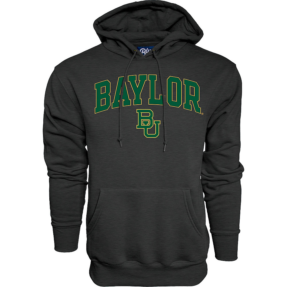Baylor Bears Hooded Sweatshirt Varsity Charcoal Arch Over APC02966713*