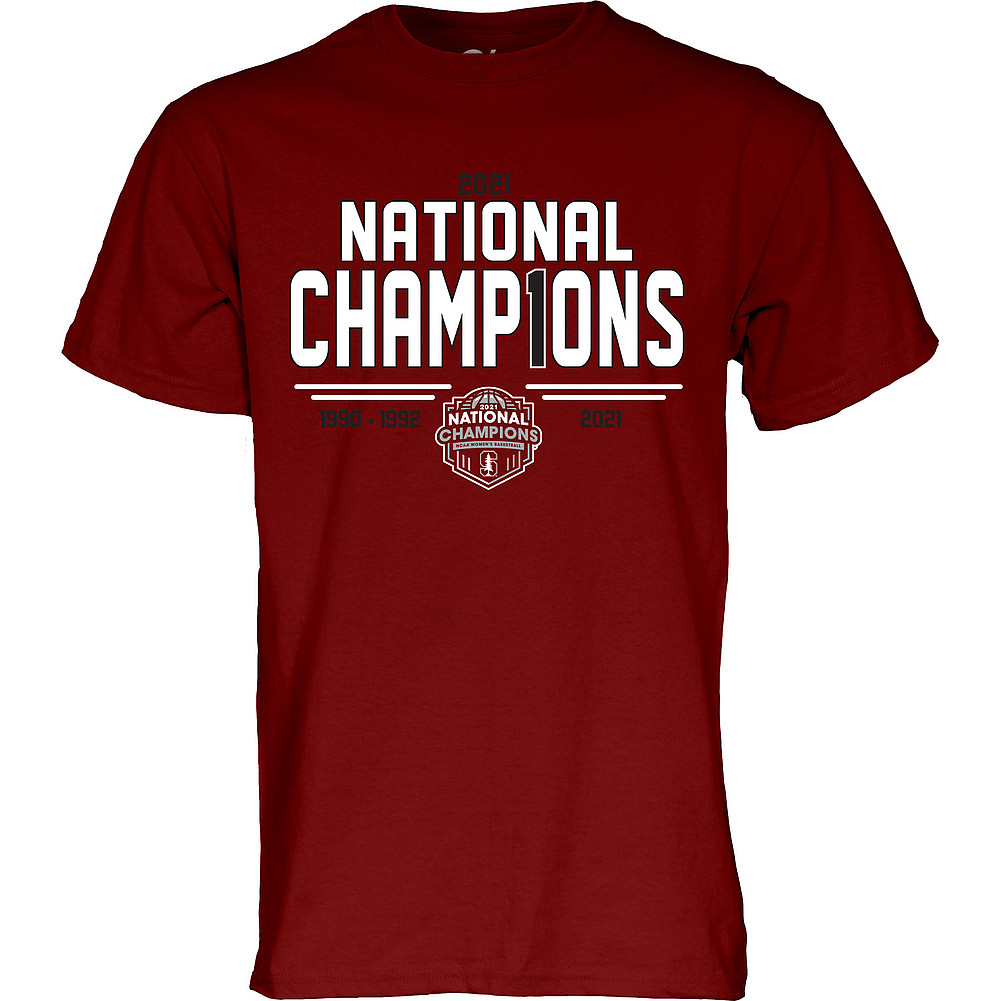 Stanford Cardinal Womens National Basketball Championship T-Shirt 2021 ...