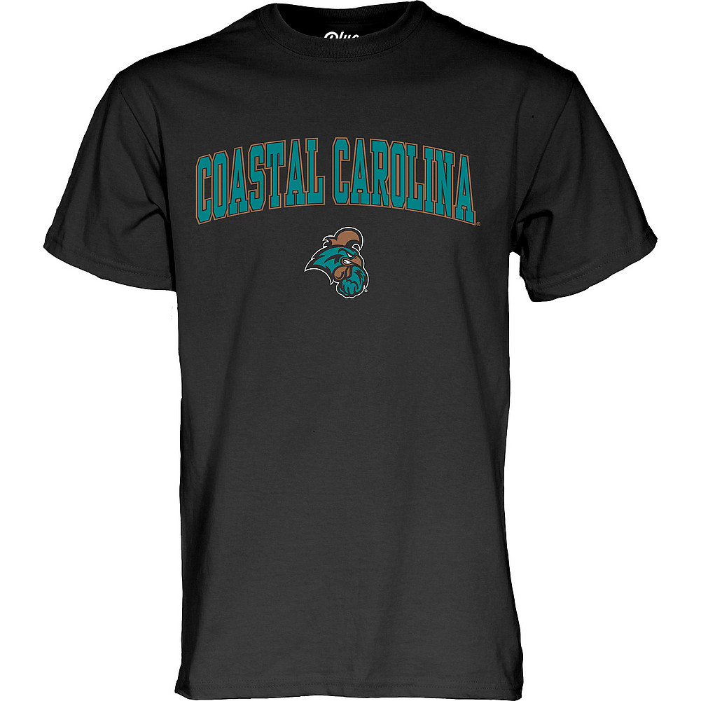 Coastal Carolina Chanticleers TShirt Varsity Black Arch Over 00000000BC9CG