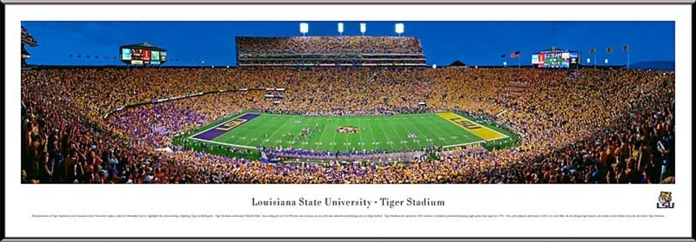 Louisiana State University Football Fighting Tigers Stadium Panoramic Picture Lsu3f 01