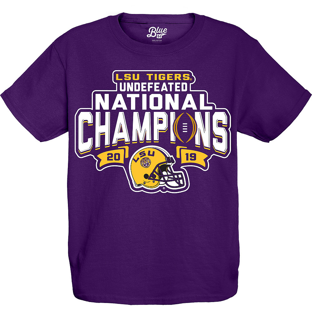 LSU Tigers National Championship Champs Kids Youth Tshirt 2019 - 2020 ...