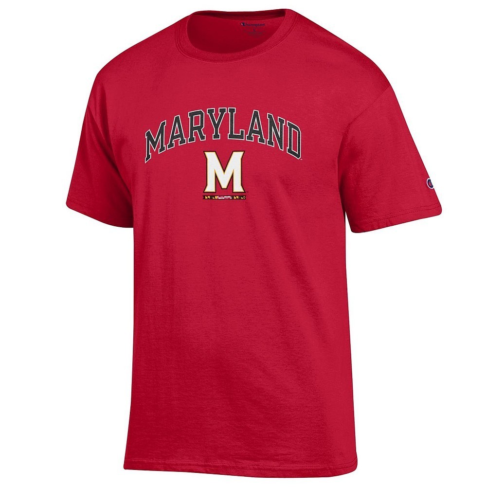 Maryland Terrapins Tshirt Arch M Red Arch Over APC02961896*