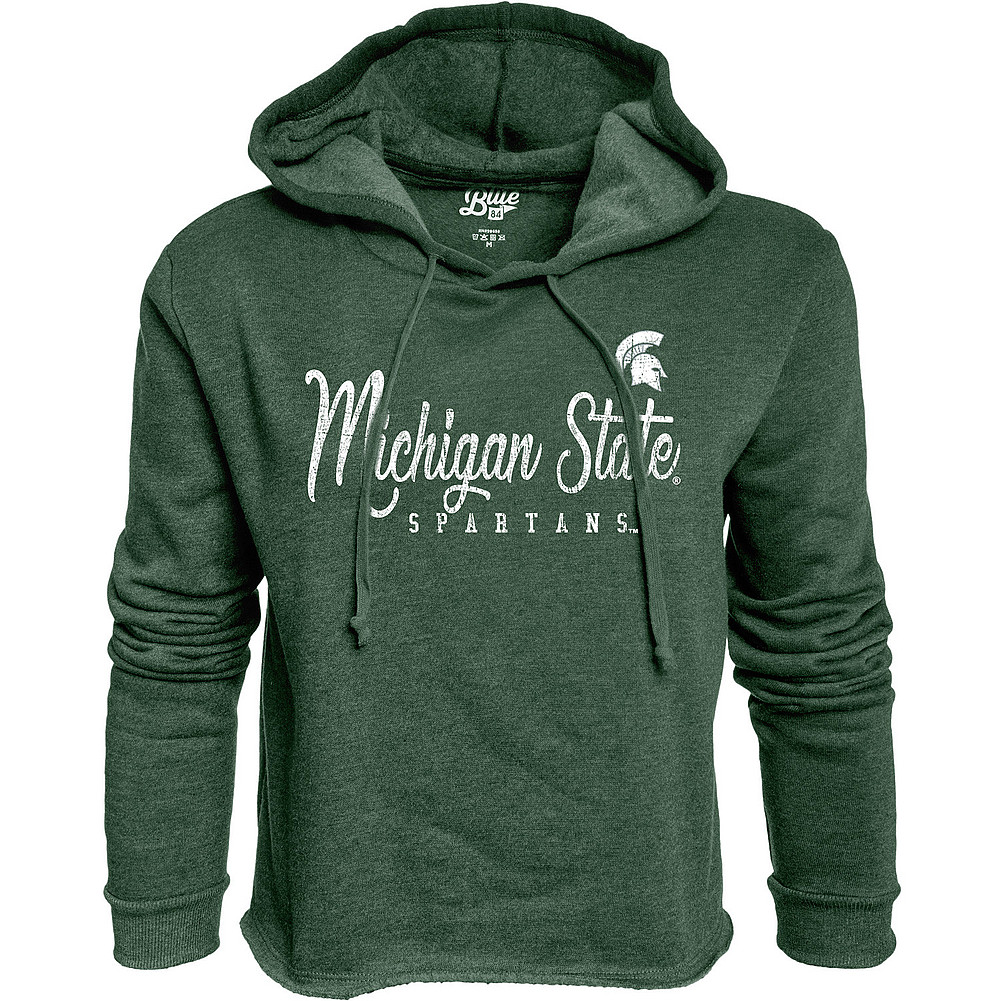 Michigan State Spartans Womens Crop Hoodie Sweatshirt Vintage S7FF_JCCF ...